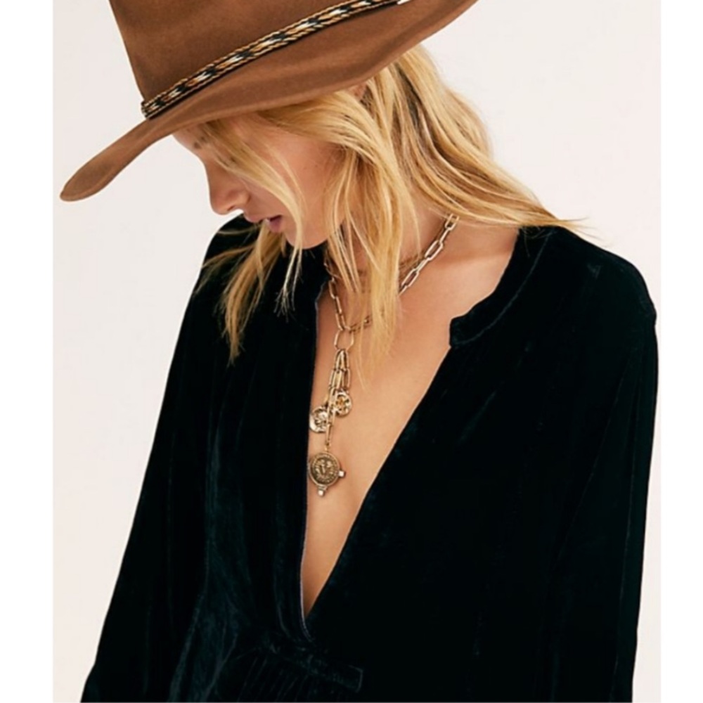 Rare HTF 🦄 Free People x CP Shades Jacey Silk Velvet Dress